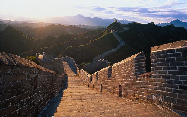 壮观的万里长城风景旅游圣地