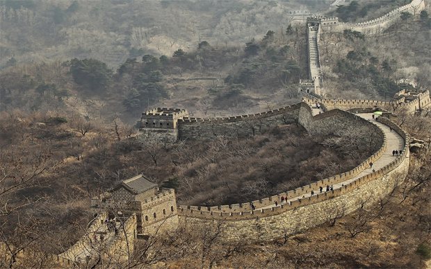 壮观的万里长城风景旅游圣地