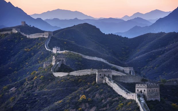 壮观的万里长城风景旅游圣地