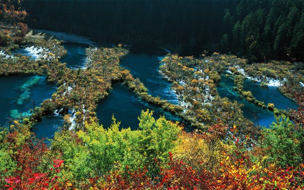 四川九寨沟唯美风景图片