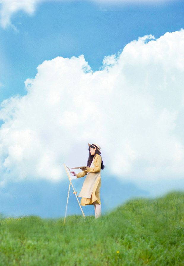 动画片起风了的真人文艺女生