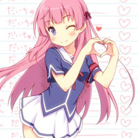 校服动漫萌妹子头像