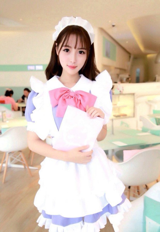可爱萌女生甜品店女仆装
