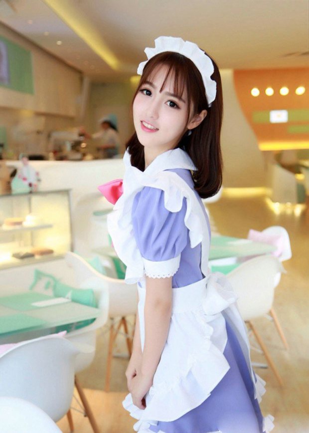 可爱萌女生甜品店女仆装
