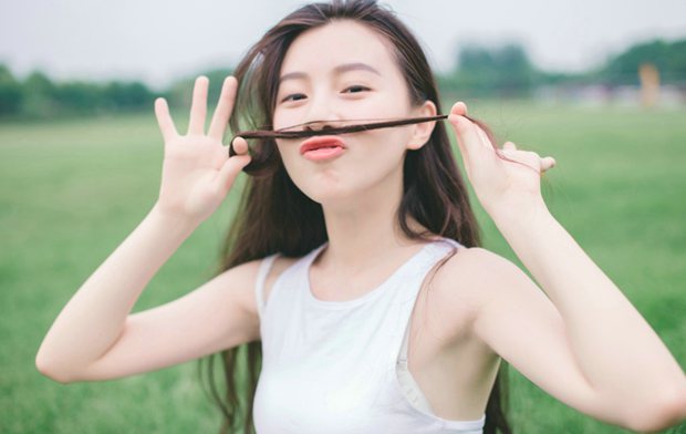 可爱萌妹子小清新女生图片