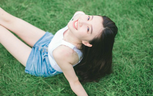 可爱萌妹子小清新女生图片