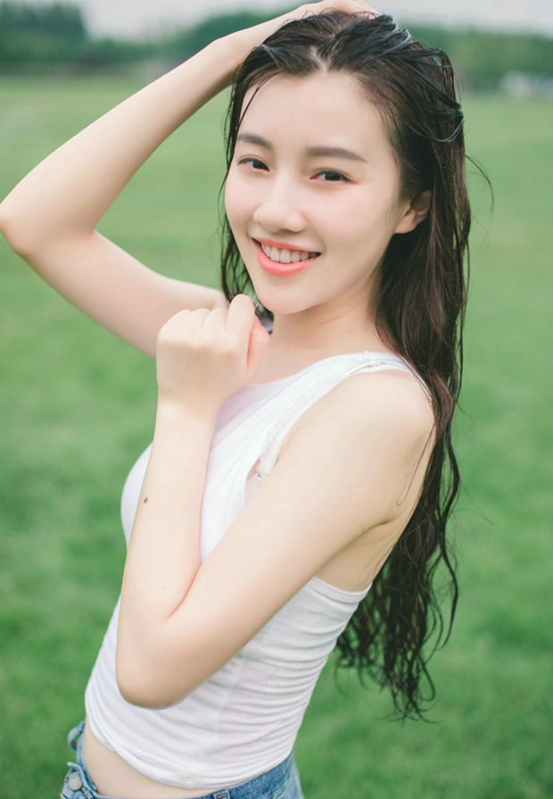 可爱萌妹子小清新女生图片