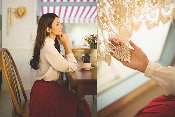 好看的花店意境美女图片9