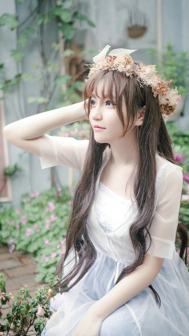 森林系唯美可爱女生图片