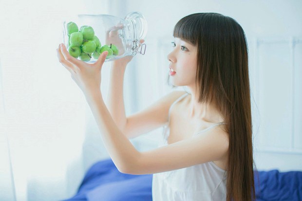 早安美女清新美丽图片