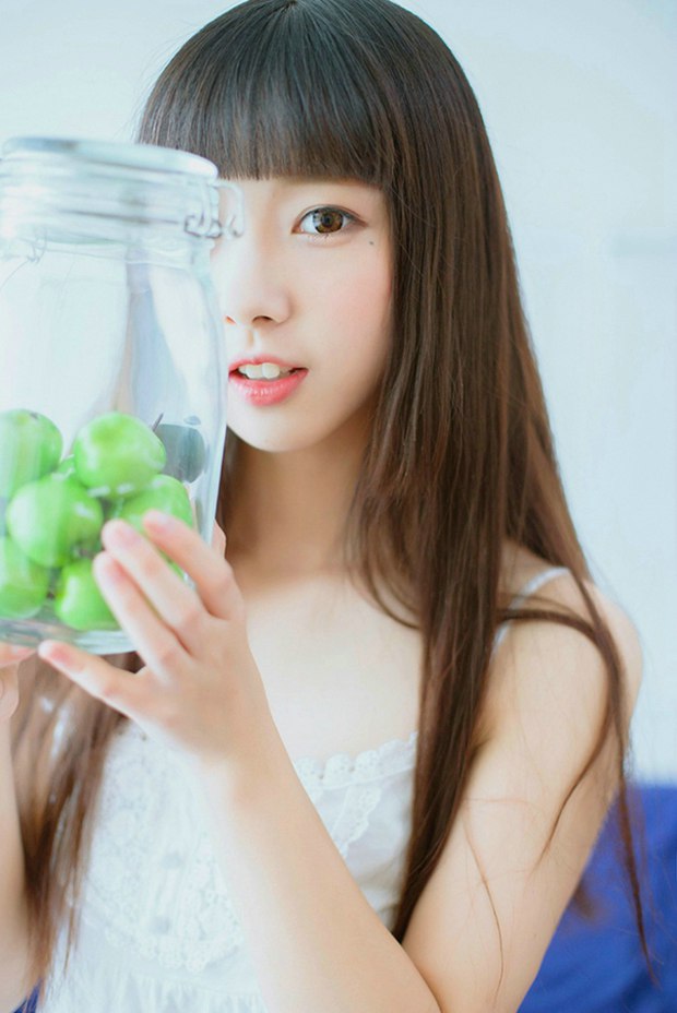 早安美女清新美丽图片