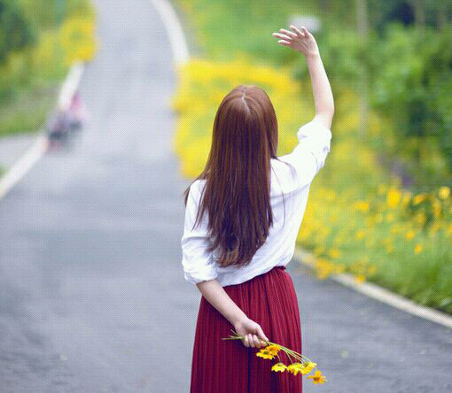 治愈系伤感女生背影美图