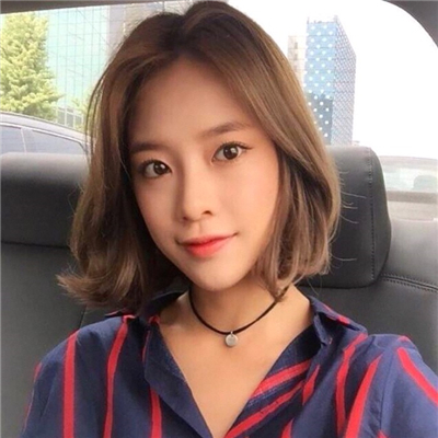 韩国个性帅气短发女生头像