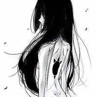 卡通女生背影伤感头像