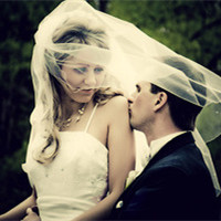 幸福的婚纱情侣头像