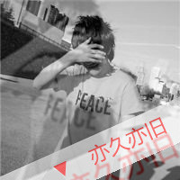 伤感男生带字头像