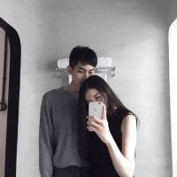 唯美好看的微信自拍情侣头像