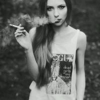 个性欧美美女黑白头像