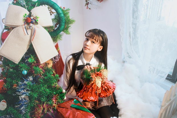 圣诞节女生可爱萌妹子