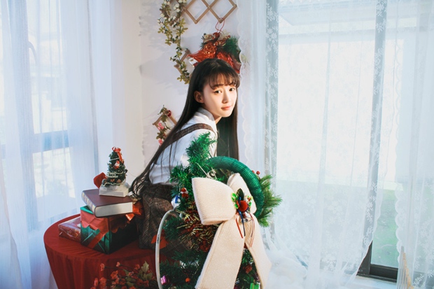 圣诞节女生可爱萌妹子