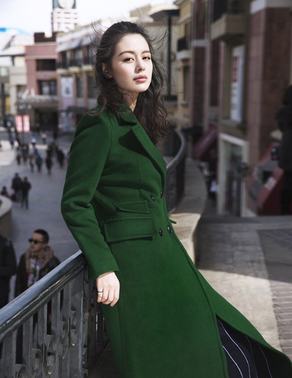 女神王力可时尚街拍照片
