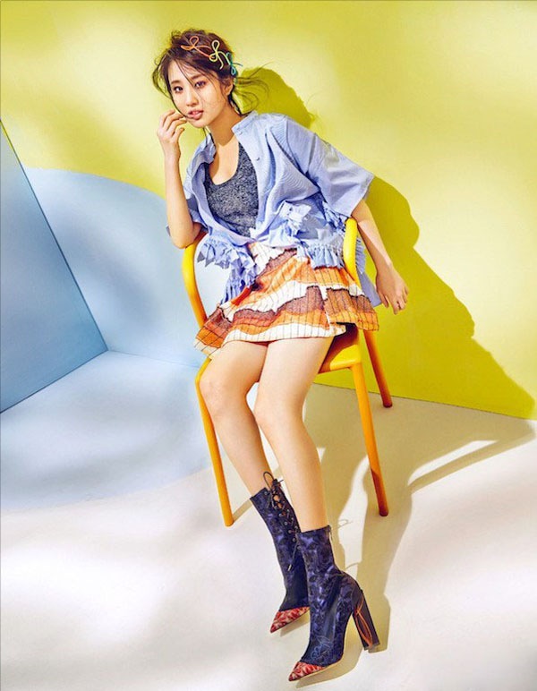 张慧雯少女糖果色时装图片