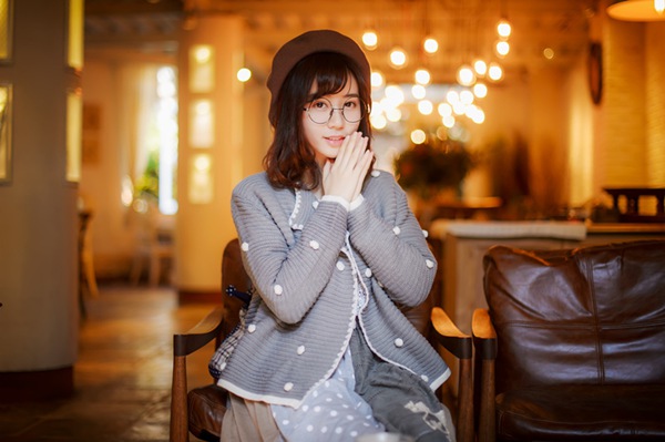 小清新美女王筱月文艺写真图片