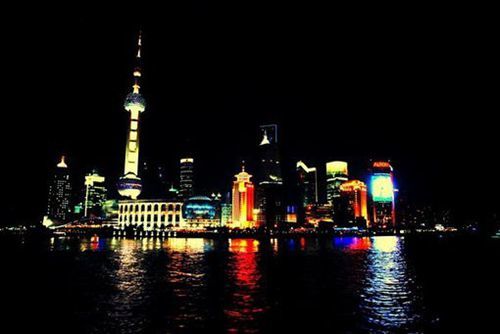 唯美的城市灯光夜景图片