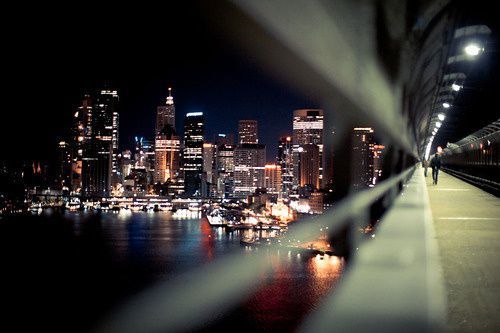 唯美的城市灯光夜景图片