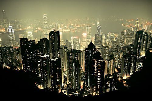 唯美的城市灯光夜景图片