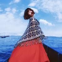 唯美小清新海边女生头像