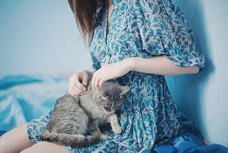 小清新森女裙子意境图片