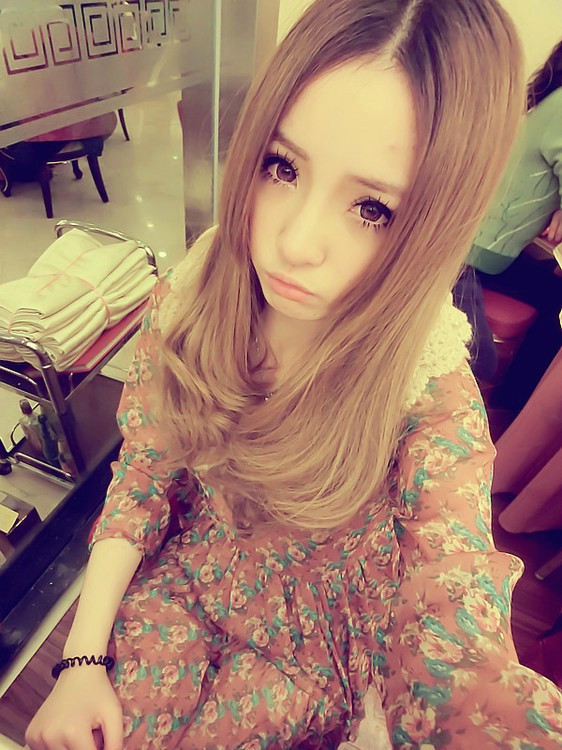 混血女生小清新唯美图片