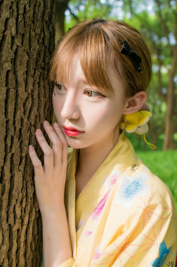 萌萌哒和服可爱女生图片