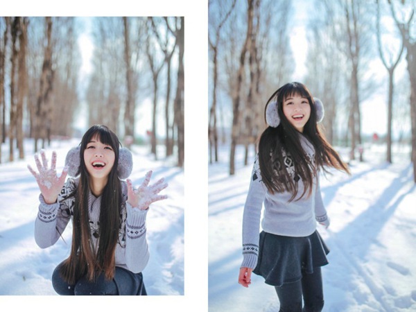 可爱唯美小清新快乐女生