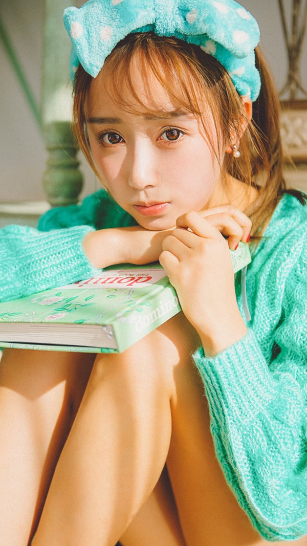 可爱日本女生萌萌的照片