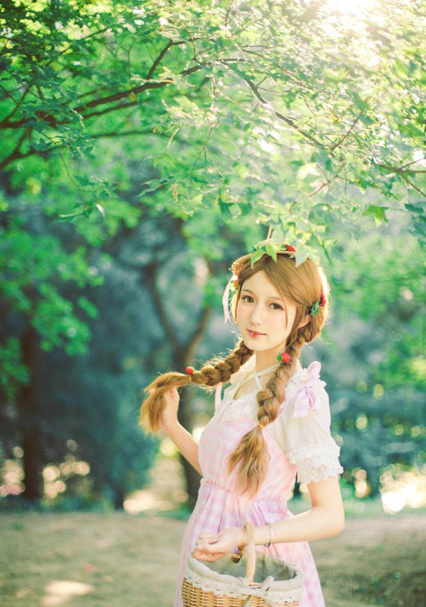 欧美风的夏日灰公主