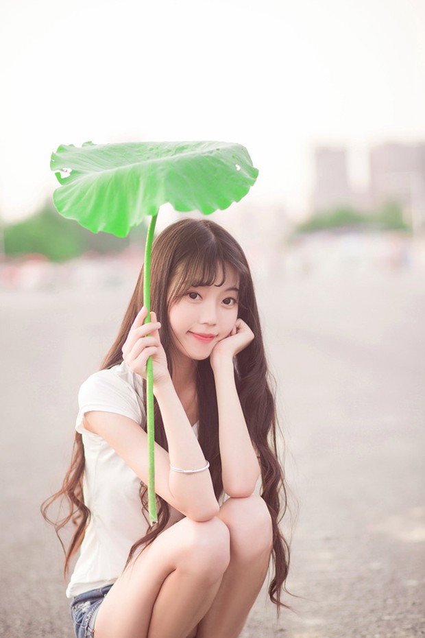 夏天清纯短裤可爱妹子