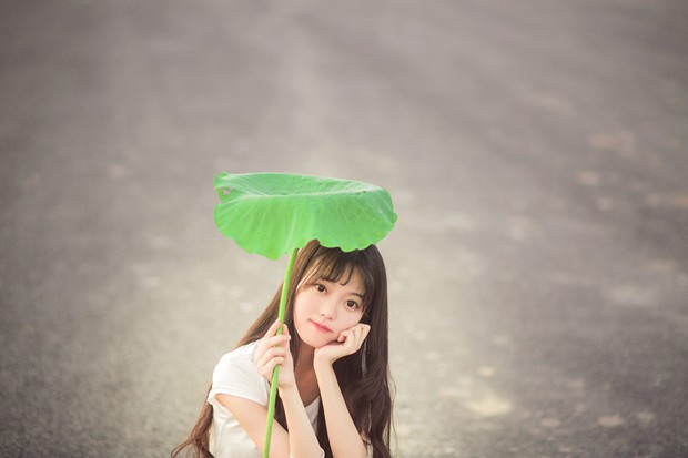 夏天清纯短裤可爱妹子