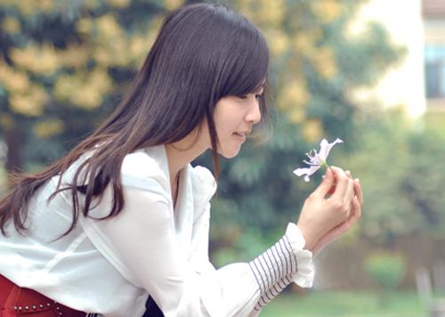文艺小清新女生意境图片