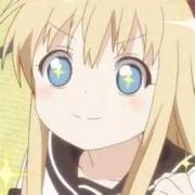 黄头发可爱大眼萌动漫女生头像