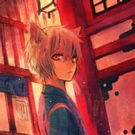 个性系列红色背景动漫男生头像