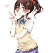 清纯可爱的制服动漫美女头像图片