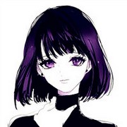 二次元动漫短发女孩qq简约头像图片