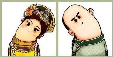 温馨唯美歪脖子卡通情侣头像大全