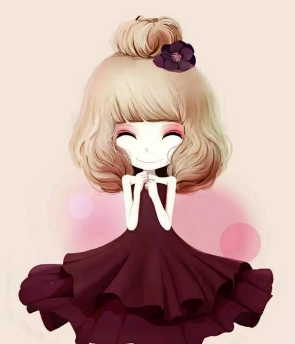 美丽的花花姑娘qq卡通插画头像大全