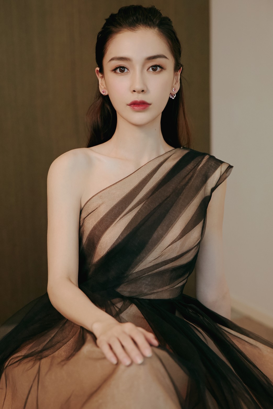 angelababy图片 angelababy露肩礼服