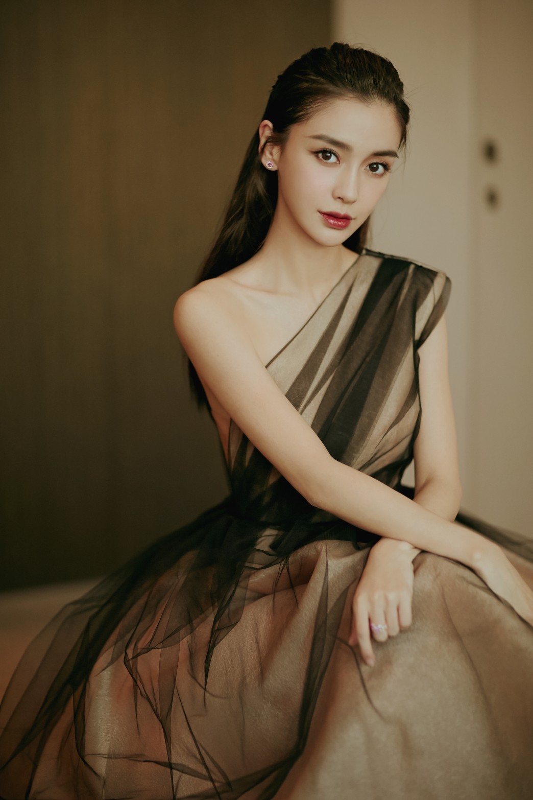 angelababy图片 angelababy露肩礼服