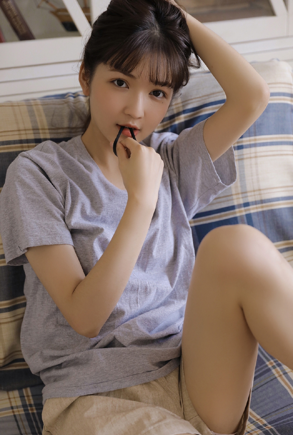 网红甜美美女白嫩大长腿私房照