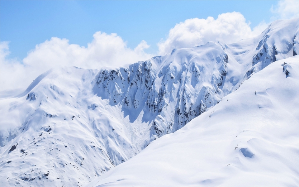 一望无际唯美的雪景风景图片
